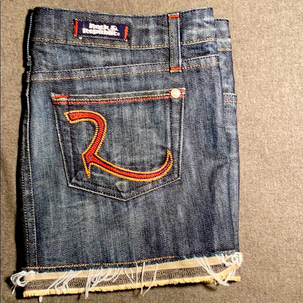 Rock & Republic Vintage Jean Denim Miniskirt